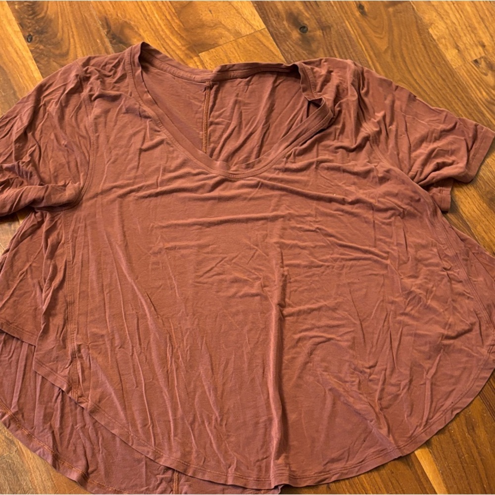 Lululemon Mauve Brown swing short sleeve top 6